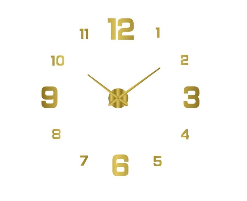 Horloge murale design moderne à chiffres géants