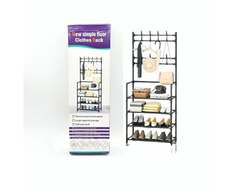 Étagère Porte-Vêtements Multifonction